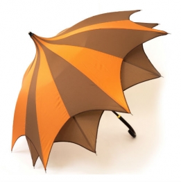 stick umbrella d\"amazoni orange-brown