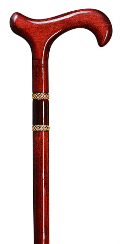 walking stick Bijou , beech wood, mahogany stained