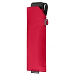 flat folding umbrella carbonsteel, red, closed