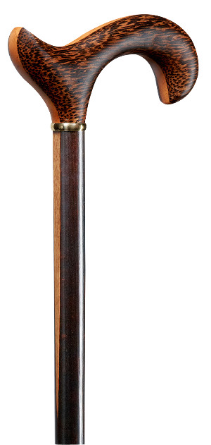 wooden walking stick handle 2 different woodtype