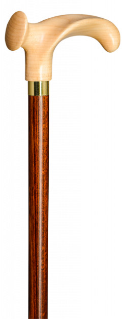 wooden walking stick anatomic right handle