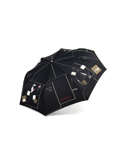 folding umbrella nouvelle vague black, topview