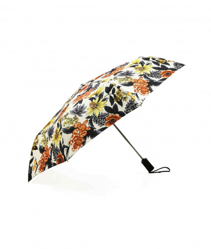 folding umbrella Fantaisie large flowers,  sideview