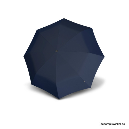 small folding umbrella Knirps dark blue, open
