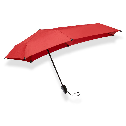 senz folding umbrella automat red sideview