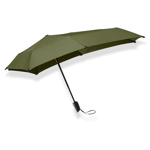 senz folding umbrella automatic softgreen, sideview