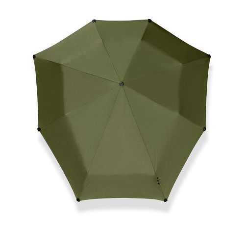 senz folding umbrella automatic soft green, topview