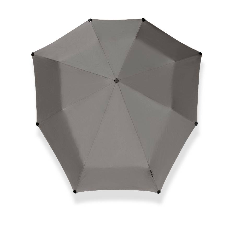 senz autom folding umbrella medium grey topview