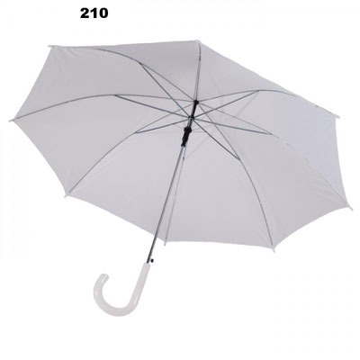 eenpersoons witte paraplu