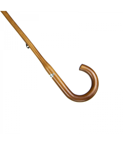 stick umbrella  handle made of 1 piece wood