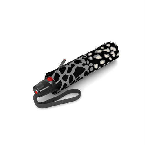 knirps automatic folding umbrella animal stone closed