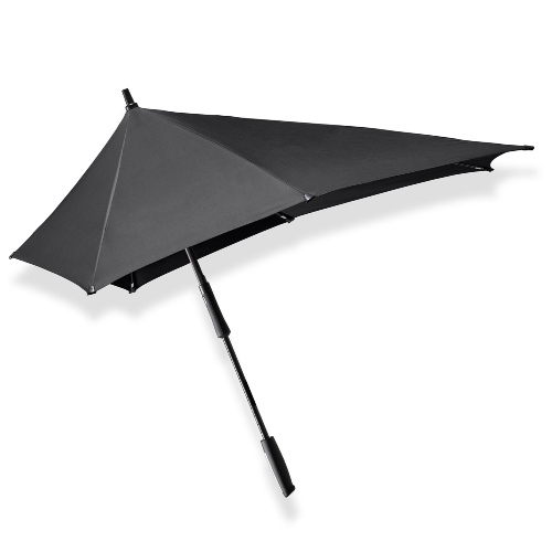 xxl stick umbrella senz black side view