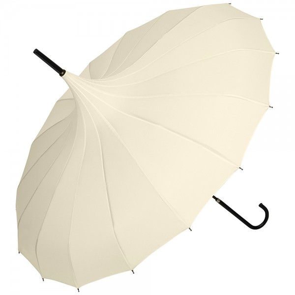 parasol pagode ecru, open