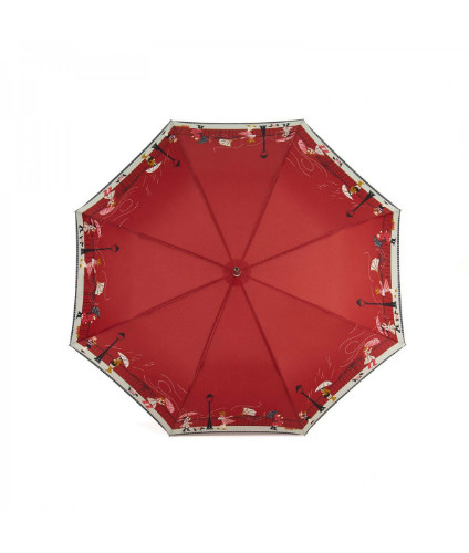 Stick Umbrella Rainy Days red, topview