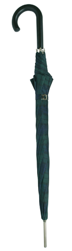 stick umbrella steel Caro green-blue 14/  closed