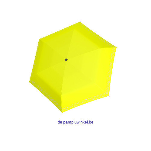 folding umbrella fluo yellow, open