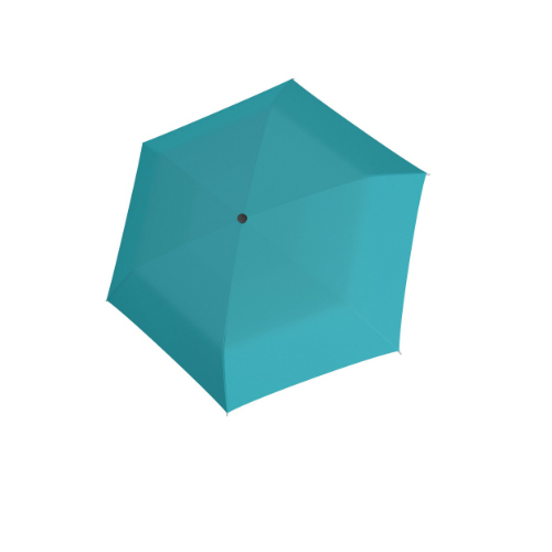 flat folding umbrella carbonsteel open, summer blue.