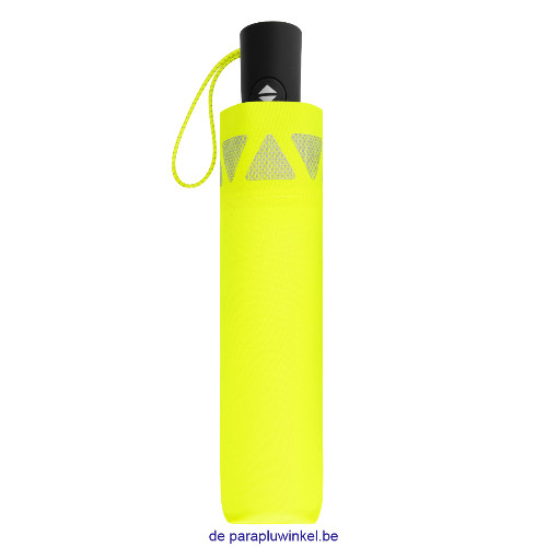 folding  umbrella, fluo yellow, closed