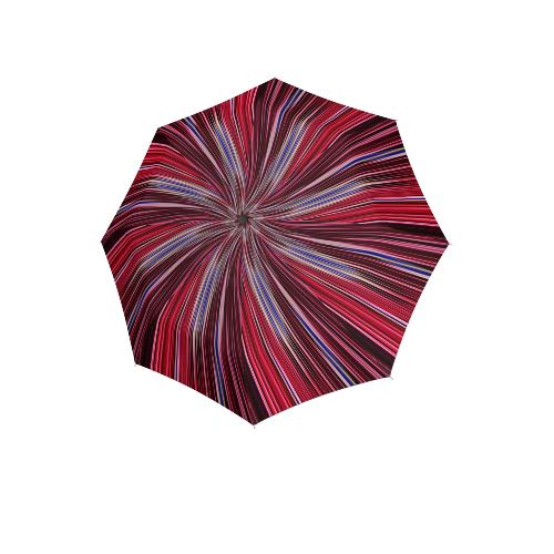 folding umbrella uni 29cm autom white, red, blue and purple; open