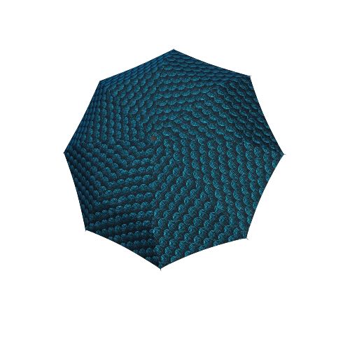 folding umbrella uni 29cm autom twister blue, open