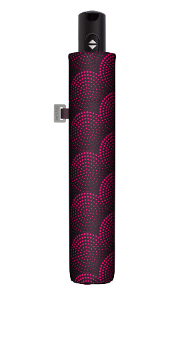 folding umbrella  29cm autom twister pink, closed