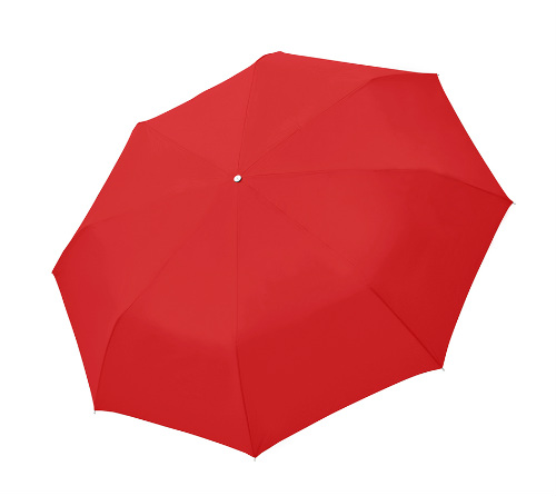 folding umbrella with strap trekking red open