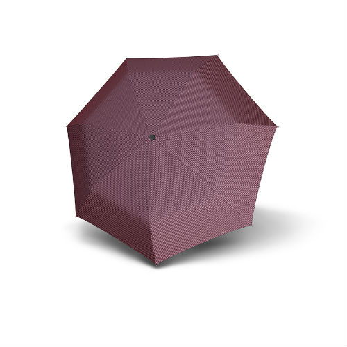 flat folding umbrella carbonsteel, Chic, bordeaux, open