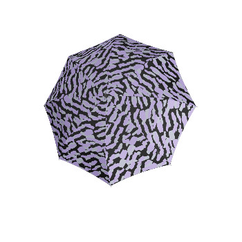 knirps folding umbrella camouflage lavender, open