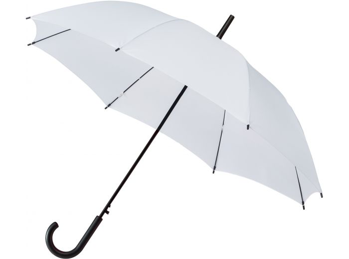 white umbrella 1 person, open