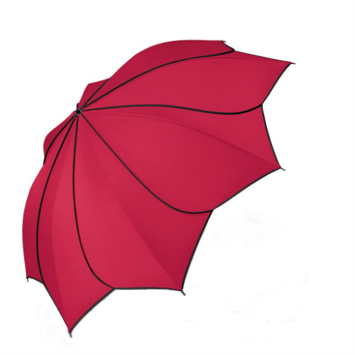 foldable umbrella pierre cardin sunflower red/open