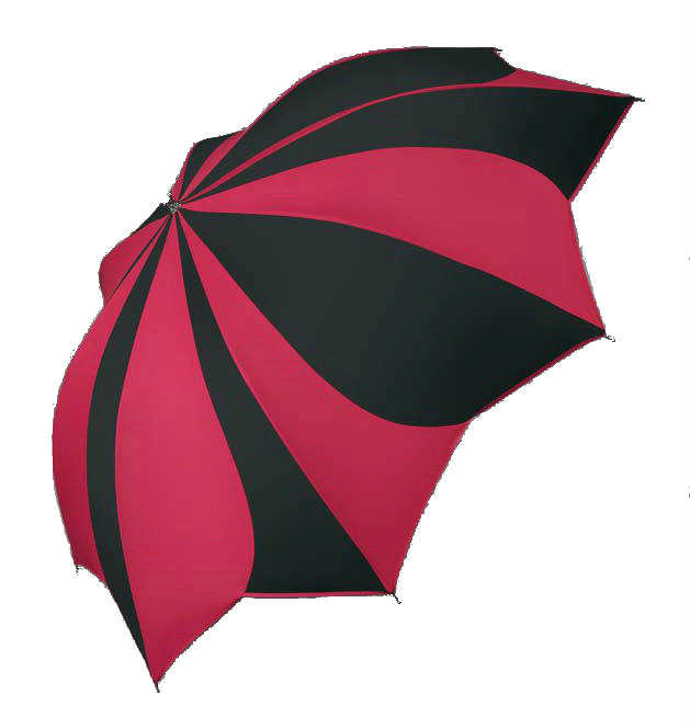 foldable umbrella pierre cardin sunflower black+white/open