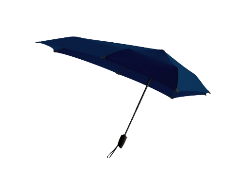 senz autom folding umbrella dark blue side view