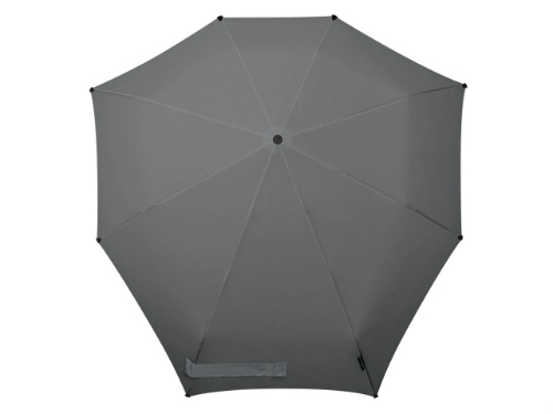 senz folding umbrella automat medium grey topview