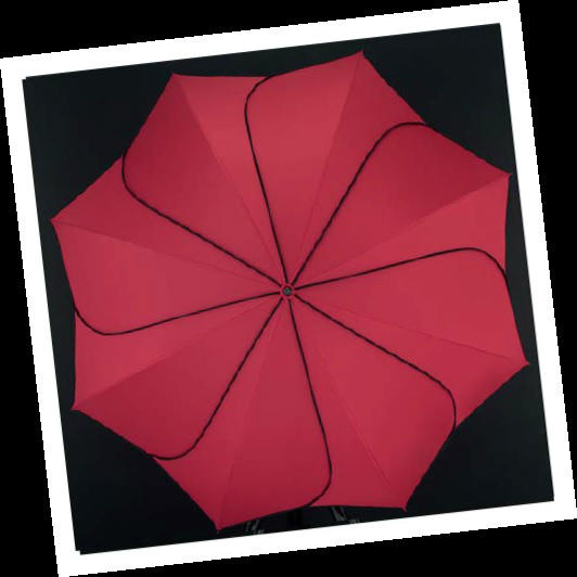 stick umbrella pierre cardin sunflower red+black