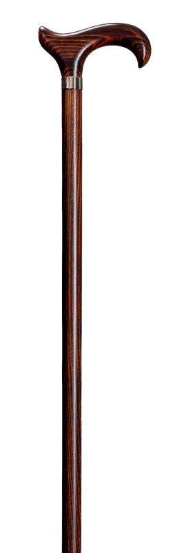 xl wooden walking stick, dark brown coloured