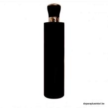 foldable luxus umbrella, dark brown, closed