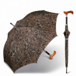 stick umbrella beigebrown