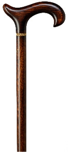 canne en bois, decoree 1125-0