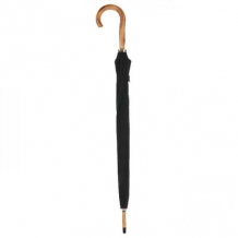 stick umbrella, wooden shaft, Brussels,black