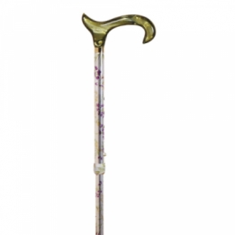 folding cane small flowers