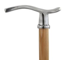 wooden cane,  pewte handle, design