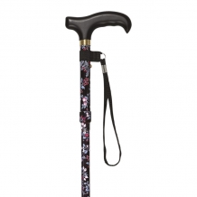 folding cane 5 elements flowers