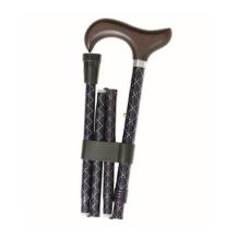 folding cane, dark blue with stars, folded
