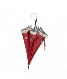 Stick Umbrella Rainy Days red, closed