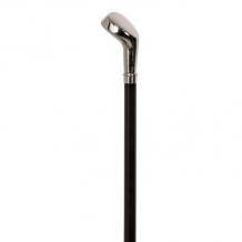 black walking stick shaped as a golfclub