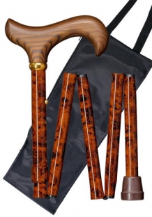 folding cane 5 elements wooddecor