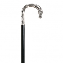 walking stick silver handle horse