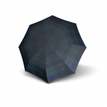 stick umbrella steel Caro green-blue 14/open