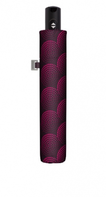 folding umbrella  29cm autom twister pink, closed