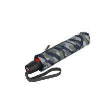 knirps autom folding umbrella camouflage bluegreen, closed